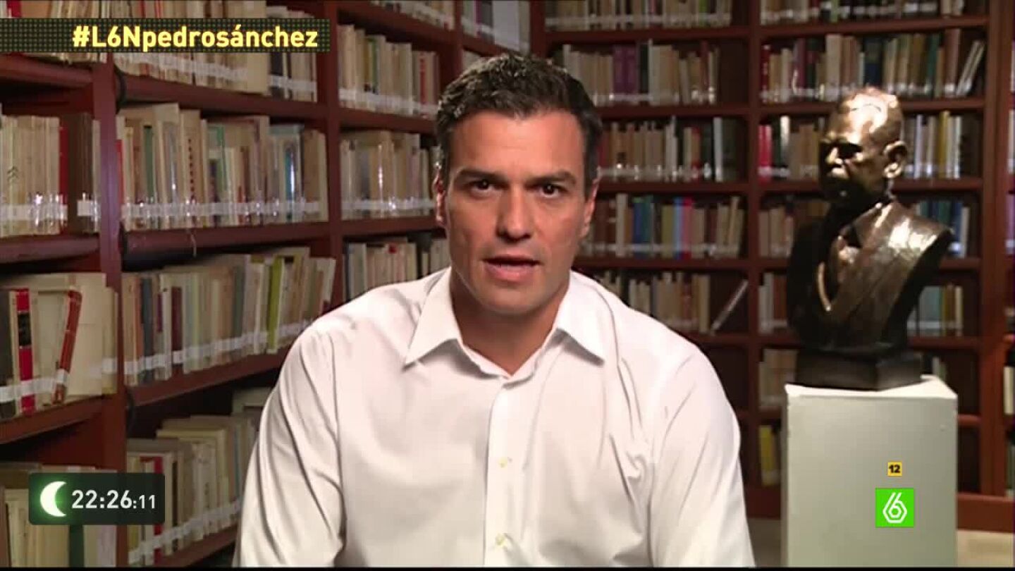 Pedro S&aacute;nchez en laSexta Noche