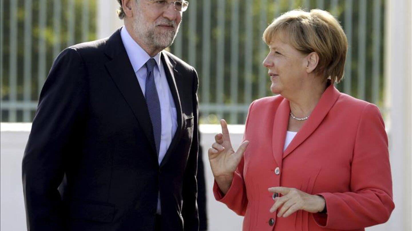 Rajoy y Merkel se re&uacute;nen al inicio del curso pol&iacute;tico