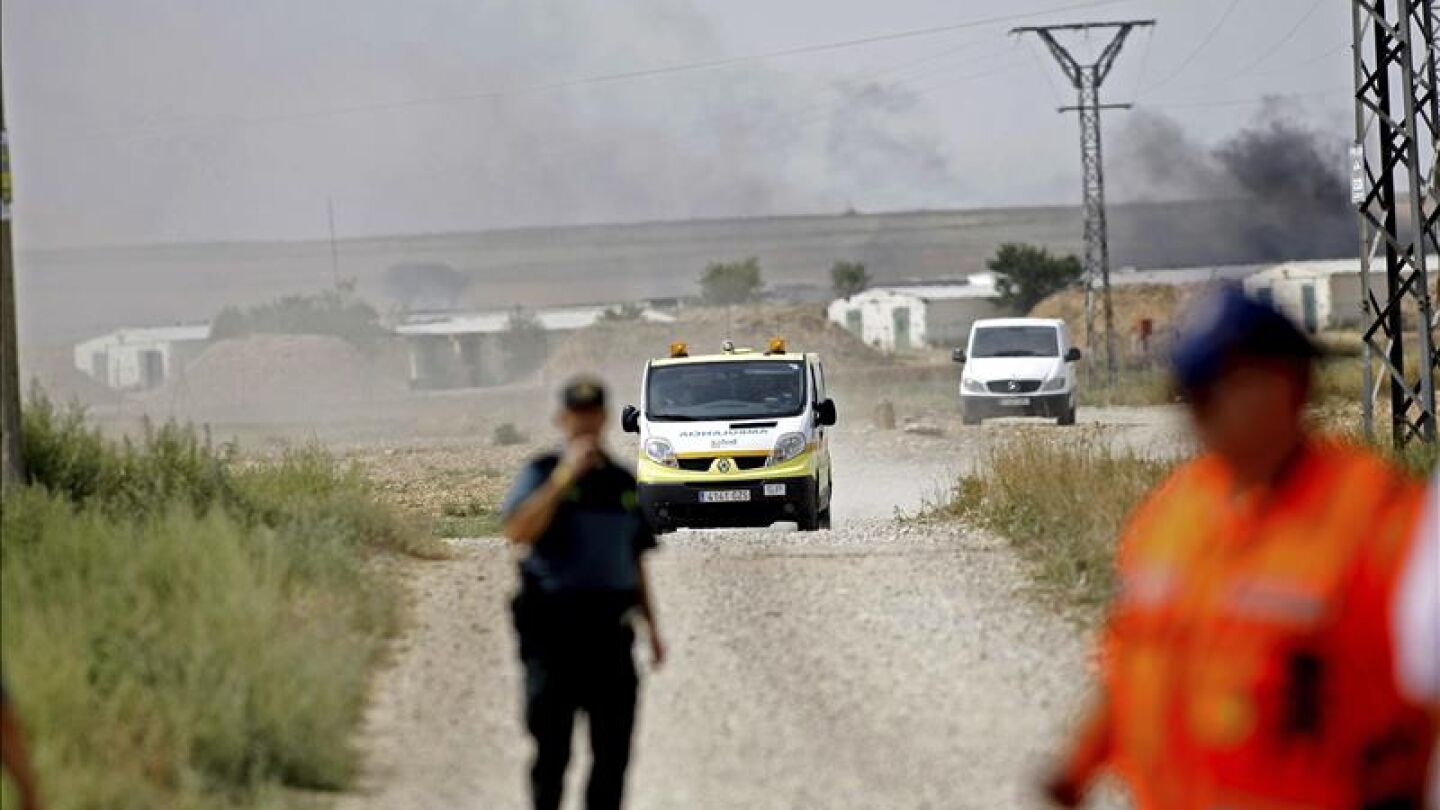Imagen de la explosi&oacute;n ocurrida en Zaragoza