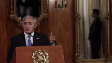 El presidente de Guatemala, Otto Pérez Molina