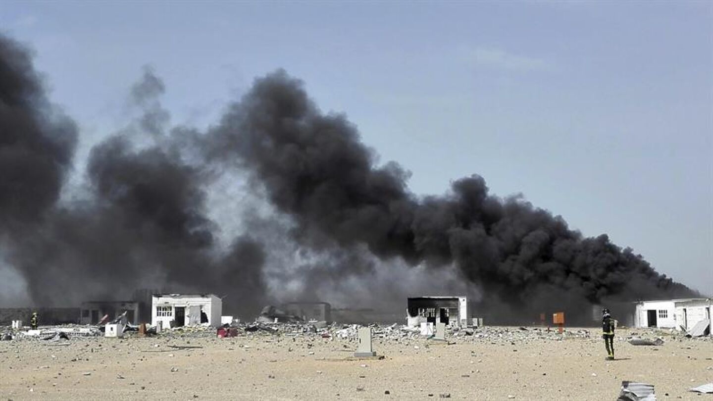 Lugar de la explosi&oacute;n en Zaragoza