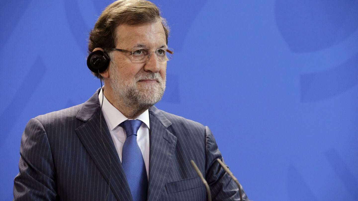 Mariano Rajoy en la conferencia de prensa