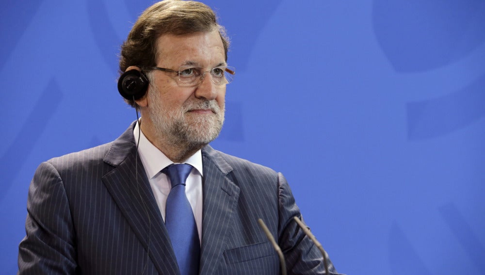 Mariano Rajoy en la conferencia de prensa
