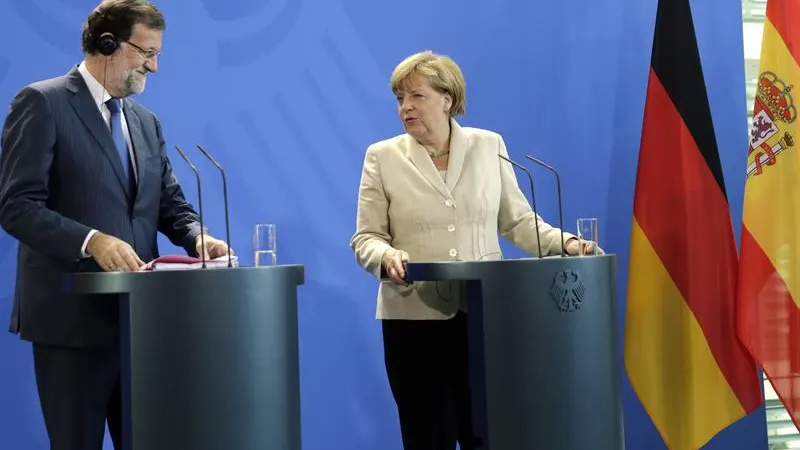Merkel y Rajoy en rueda de prensa