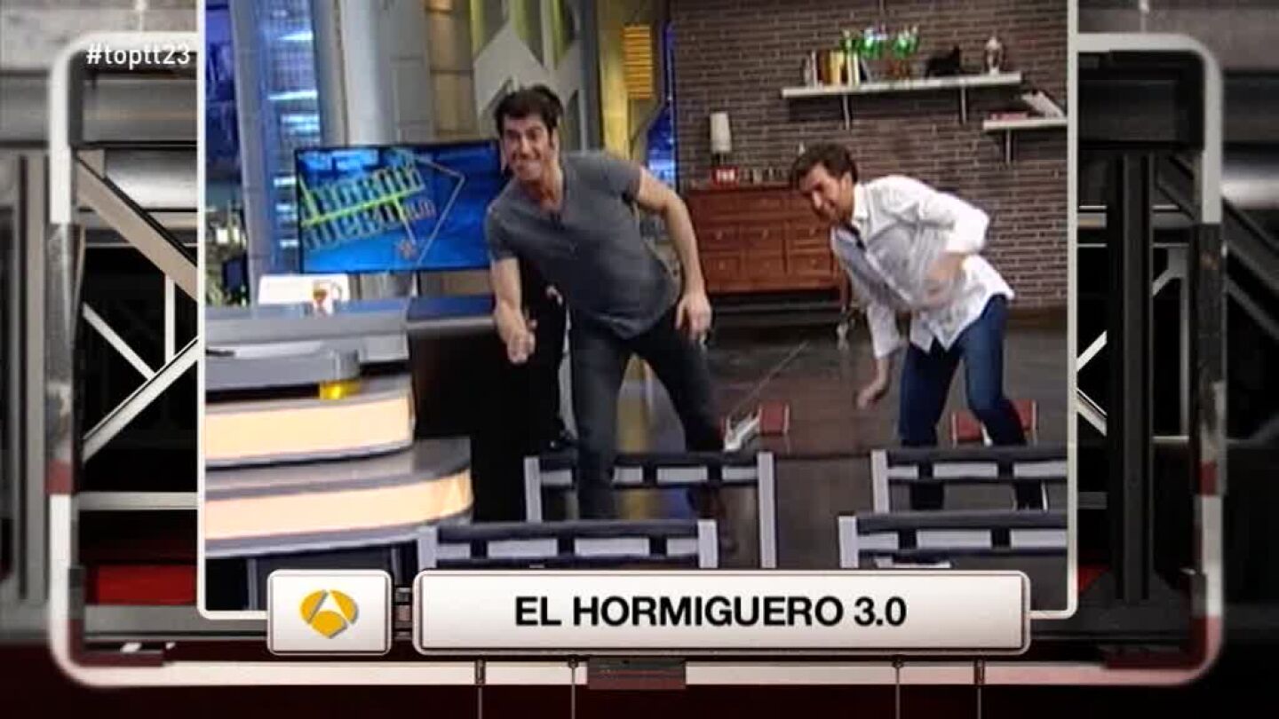 Pablo Motos y Jorge Fern&aacute;ndez compiten 'al rev&eacute;s' en el plat&oacute; de 'el Hormiguero'