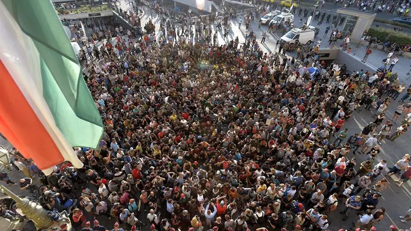 Protestas en Budapest