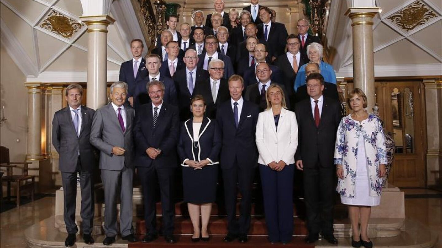 Reuni&oacute;n de los ministros de Exteriores de la Uni&oacute;n Europea que se celebraen Luxemburgo