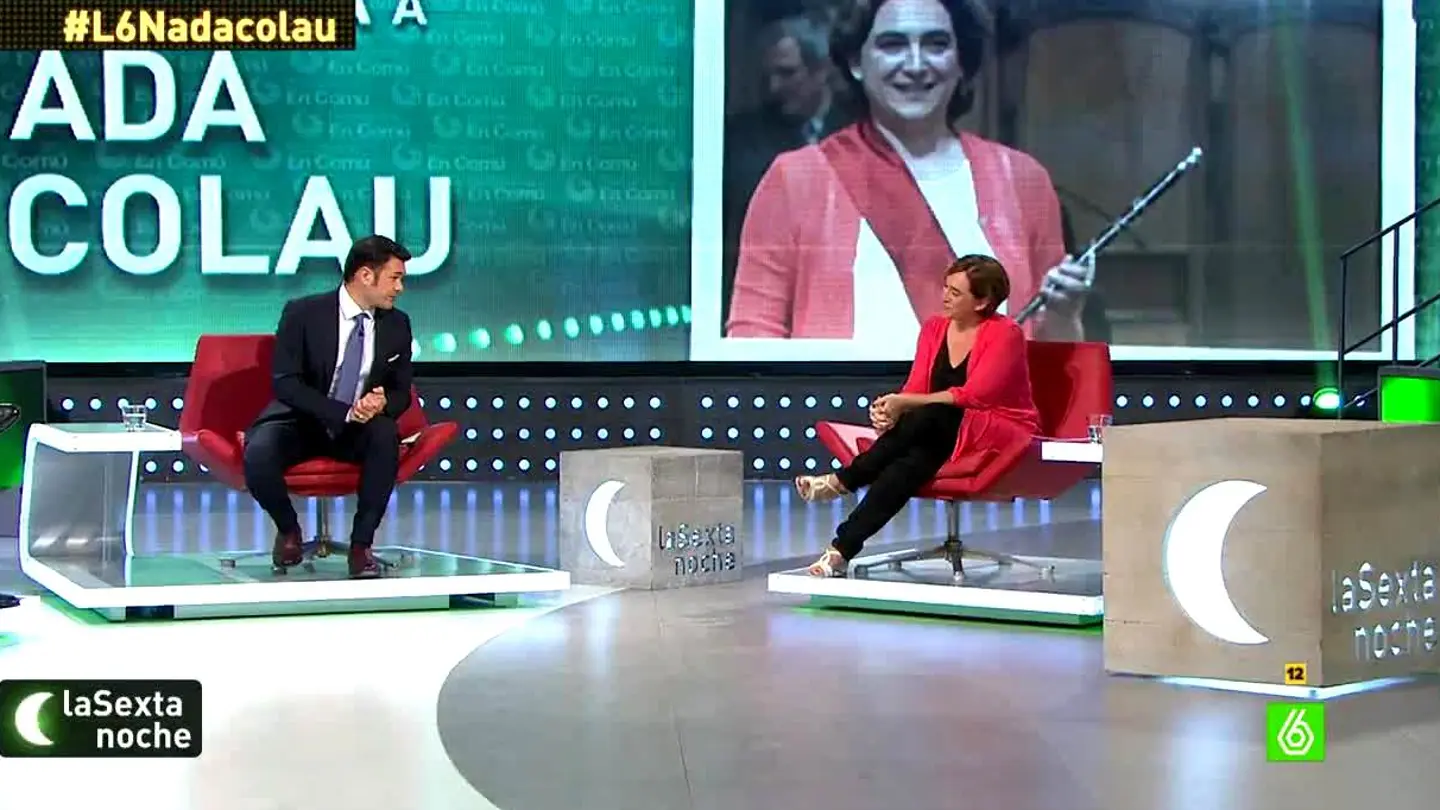 Ada Colau con Iñaki López Ada Colau con Iñaki López
