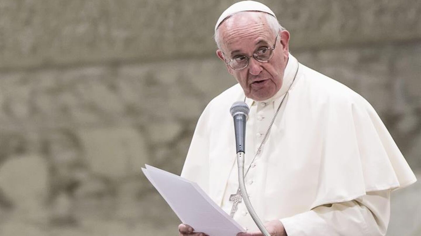 El papa Francisco durante una audiencia en el Vaticano