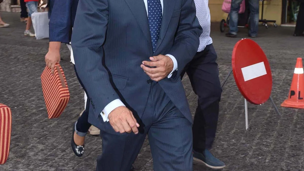 Francisco Rivera a su llegada a la plaza de toros de Ronda