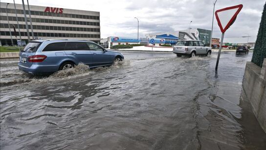 Imagen de una riada en M&aacute;laga