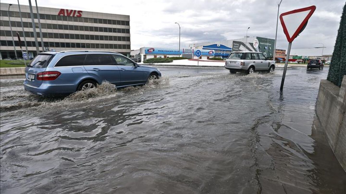 Imagen de una riada en M&aacute;laga