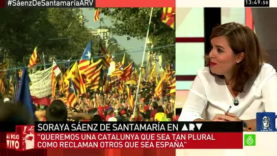 Sáenz de Santamaría en ARV Sáenz de Santamaría en ARV