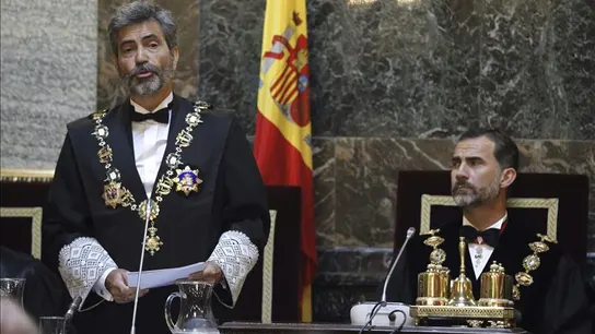 El rey Felipe VI, en la apertura del Año Judicial del pasado año El rey Felipe VI, en la apertura del Año Judicial del pasado año