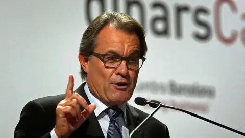 Artur Mas durante una comparecencia Artur Mas durante una comparecencia