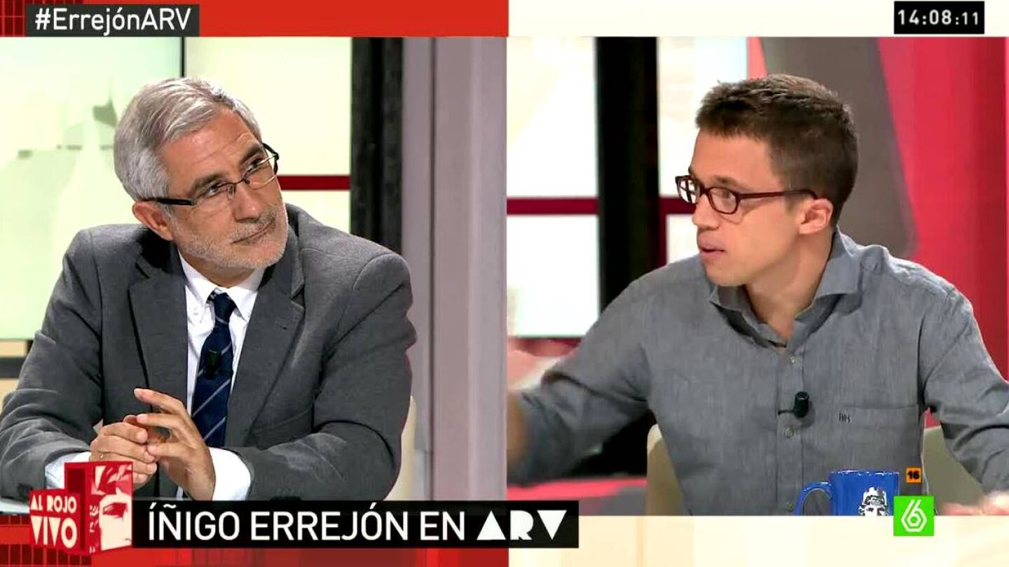 Errej&oacute;n y Gaspar Llamazares