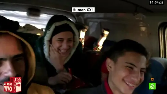 Familia de refugiados Familia de refugiados