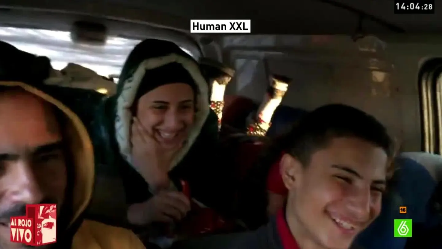 Familia de refugiados Familia de refugiados