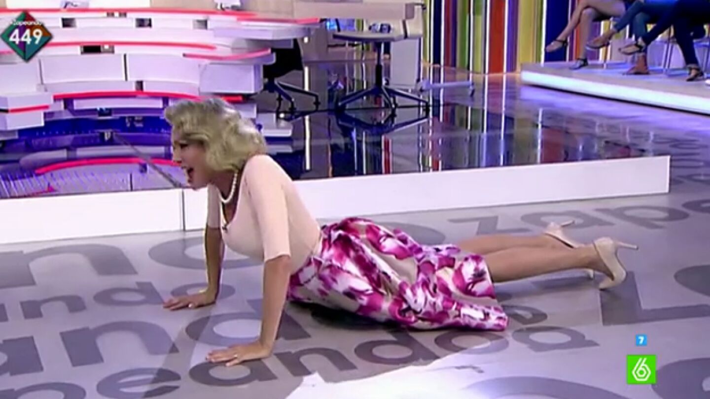 Anna Simon hace una loca imitaci&oacute;n de Mar&iacute;a Espin