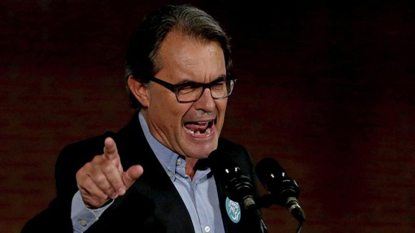 Artur Mas durante el acto