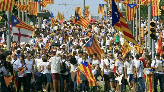 Manifestación Via Lliure convocada por las plataformas independentistas Manifestación Via Lliure convocada por las plataformas independentistas