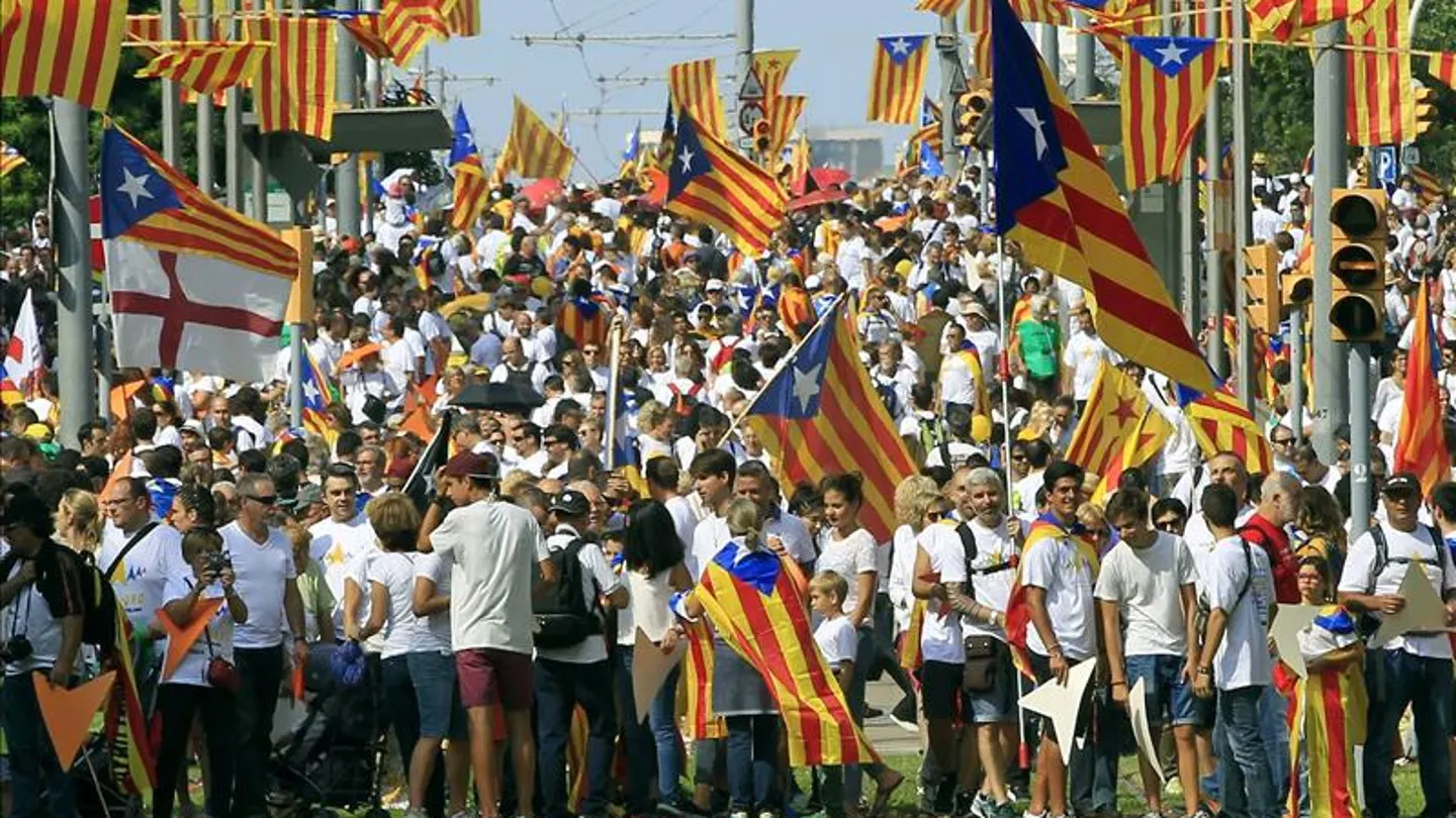 Manifestación Via Lliure convocada por las plataformas independentistas Manifestación Via Lliure convocada por las plataformas independentistas