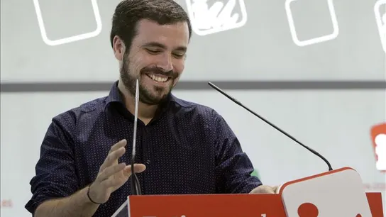 El candidato a la Presidencia del Gobierno de IU, Alberto Garzón El candidato a la Presidencia del Gobierno de IU, Alberto Garzón