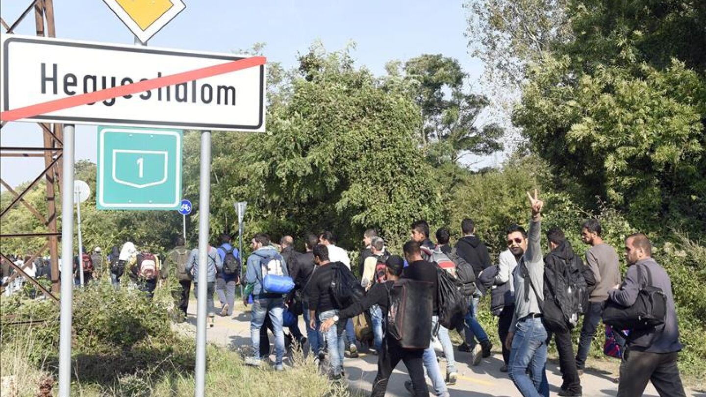 R&eacute;cord de llegada de refugiados a Hungr&iacute;a