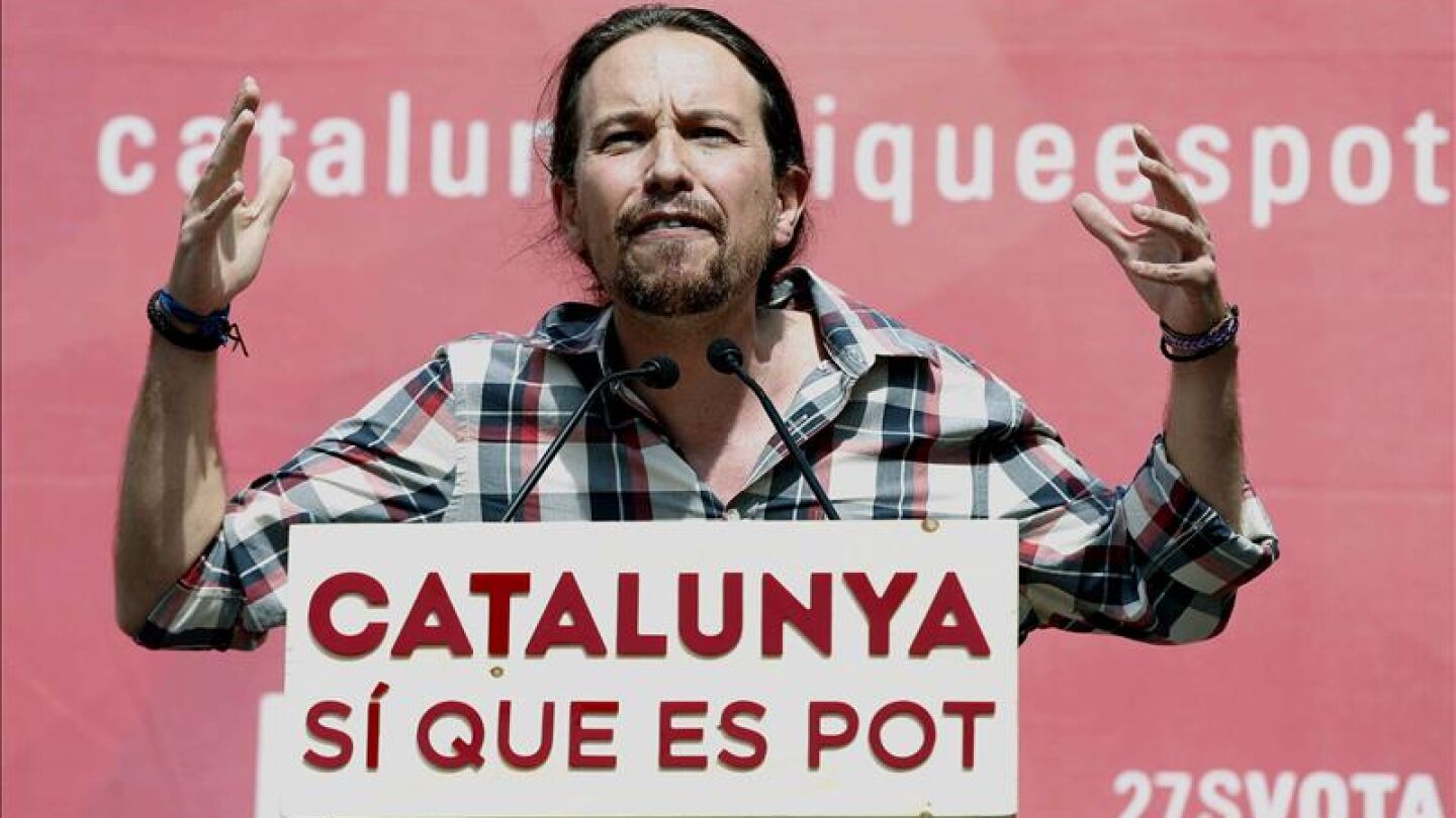 El secretario general de Podemos, Pablo Iglesias