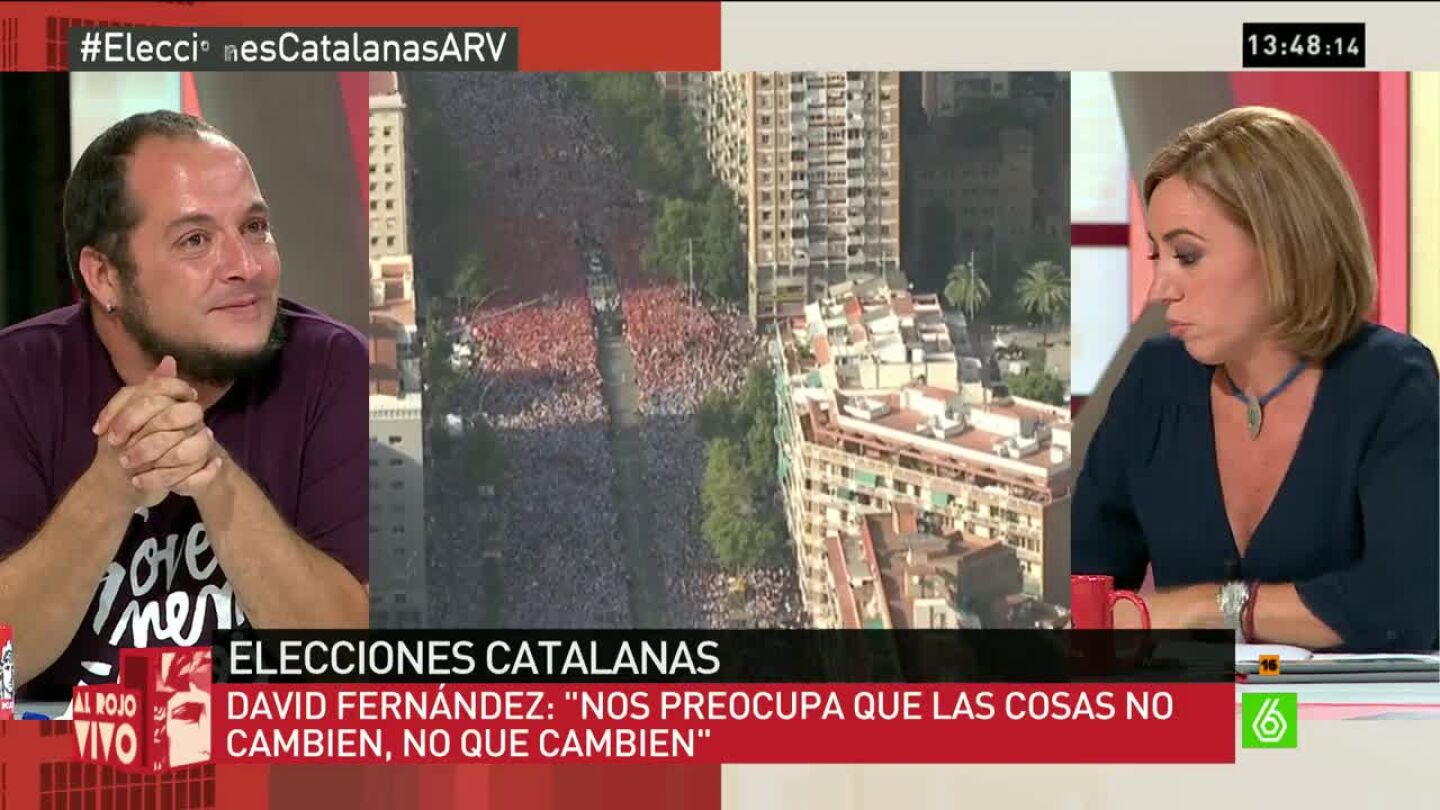 David Fern&aacute;ndez a Carme Chac&oacute;n, sobre el 'zapatazo' a Rodrigo Rato: "Y corto que me qued&eacute;"