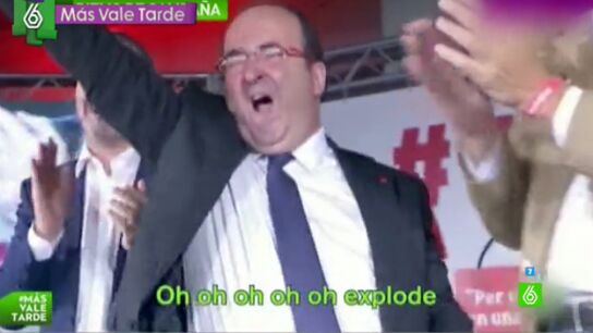 El baile desenfrenado de Miquel Iceta en el arranque de la campa&ntilde;a electoral en Catalu&ntilde;a