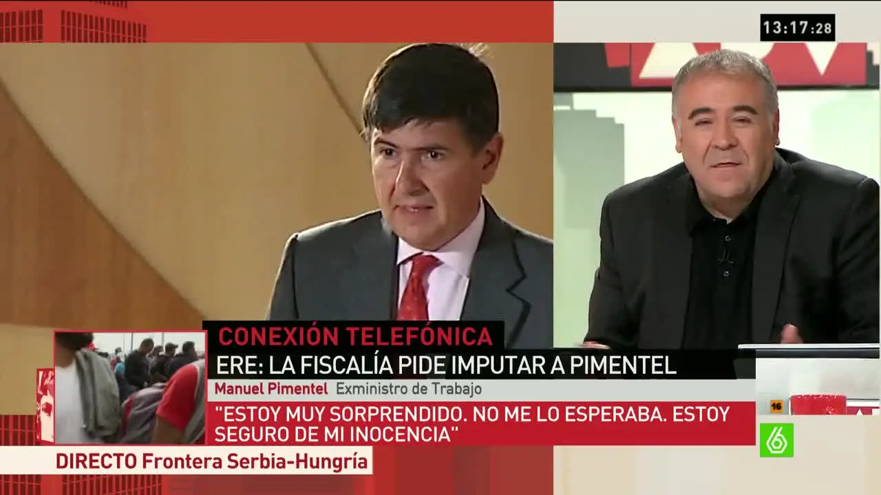 Manuel Pimentel, sobre la petición de imputación de la Fiscalía: "No me lo esperaba, estoy seguro de mi inocencia"