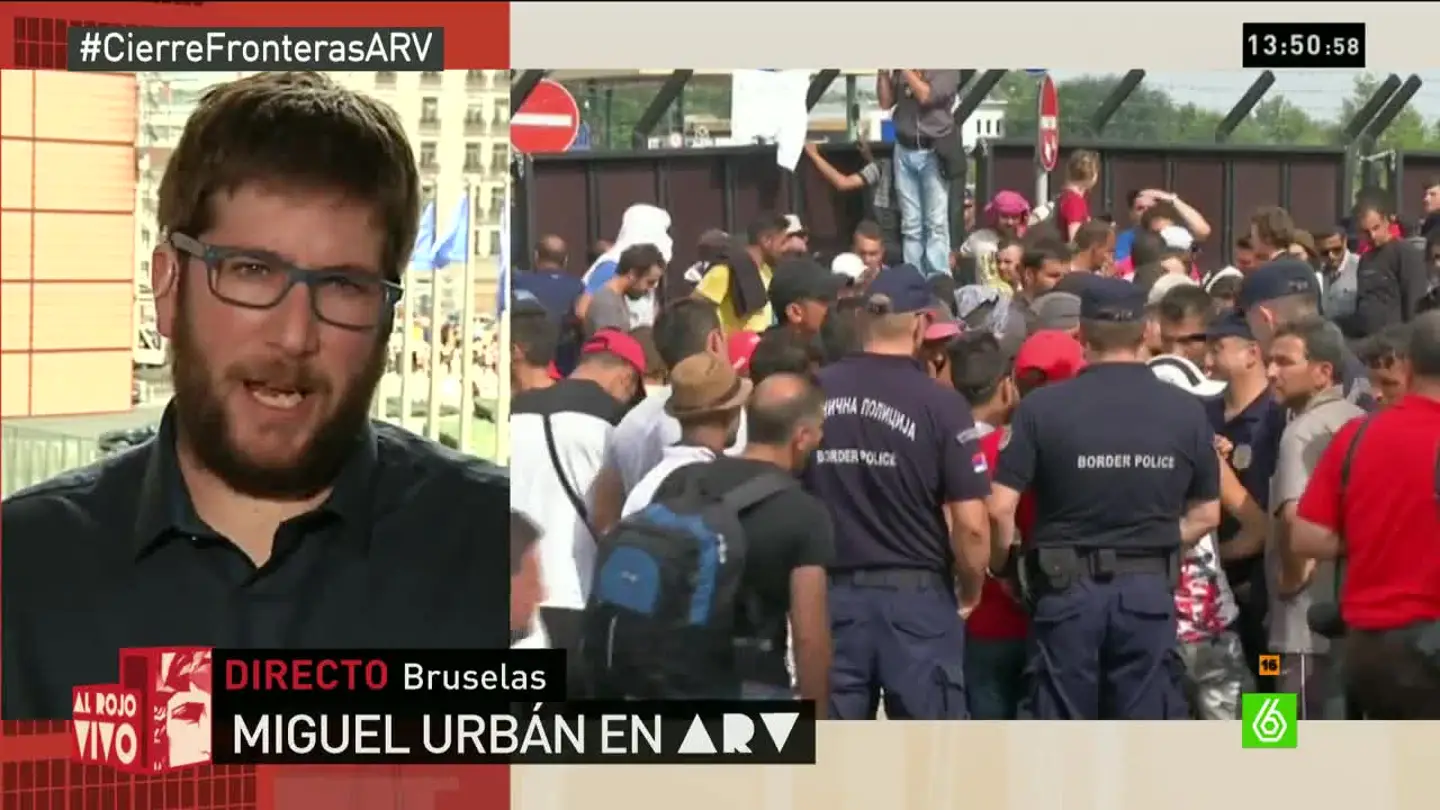 Miguel Urbán: "Las palabras de Merkel y Juncker, sin políticas concretas, se las lleva el viento, pero las vallas quedan" Miguel Urbán: "Las palabras de Merkel y Juncker, sin políticas concretas, se las lleva el viento, pero las vallas quedan"