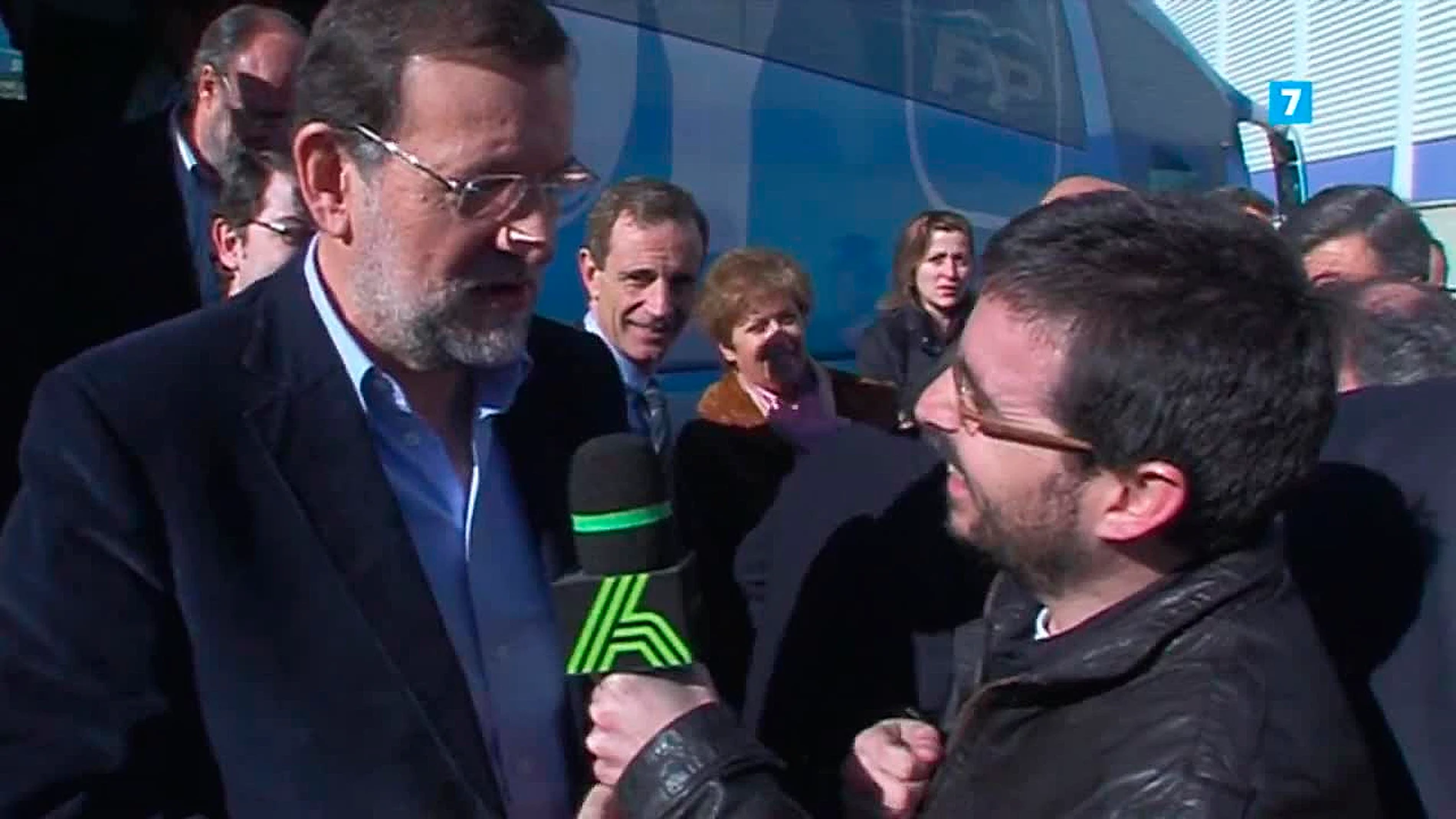 Mariano Rajoy conversa con Jordi Évole