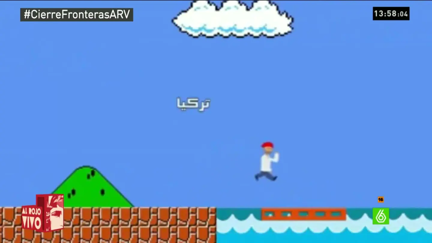 Un refugiado sirio crea un 'Super Mario Bros' que se enfrenta a contrabandistas, al Mediterráneo y a las alambradas Un refugiado sirio crea un 'Super Mario Bros' que se enfrenta a contrabandistas, al Mediterráneo y a las alambradas