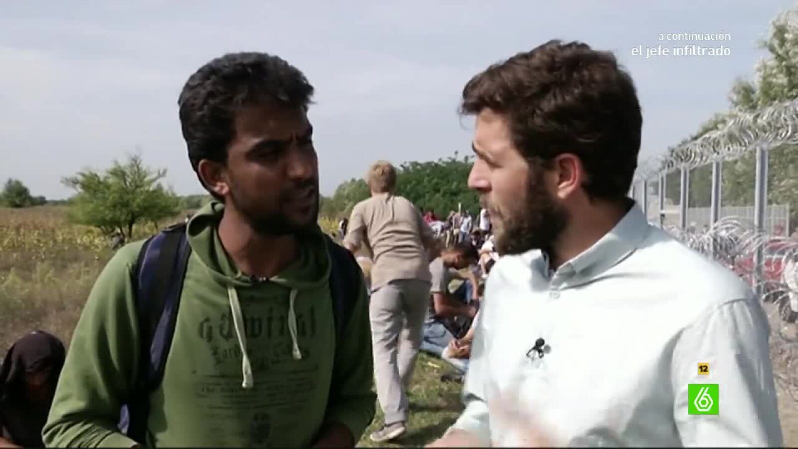 El Intermedio entrevista a Mohamed, un refugiado sirio en la frontera