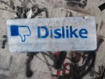 Botón de "no me gusta" de Facebook Botón de "no me gusta" de Facebook