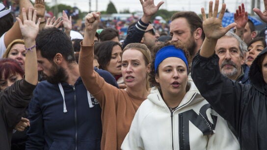 Protesta contra el tradicional Toro de la Vega