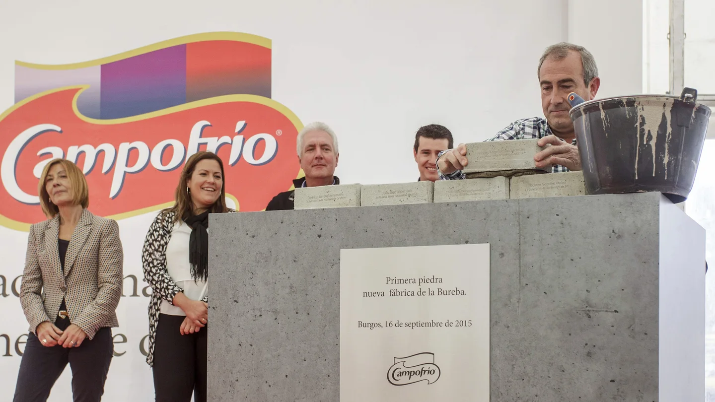 Colocación primera piedra nueva fábrica Campofrío Colocación primera piedra nueva fábrica Campofrío