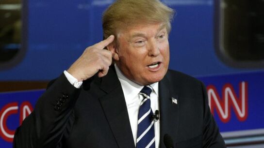 Donald Trump en el debate republicano