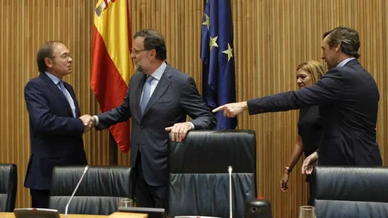 Pío García Escudero, junto a Mariano Rajoy Pío García Escudero, junto a Mariano Rajoy