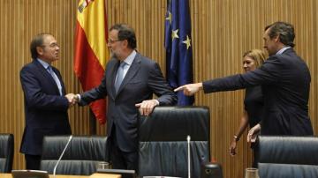 Pío García Escudero, junto a Mariano Rajoy