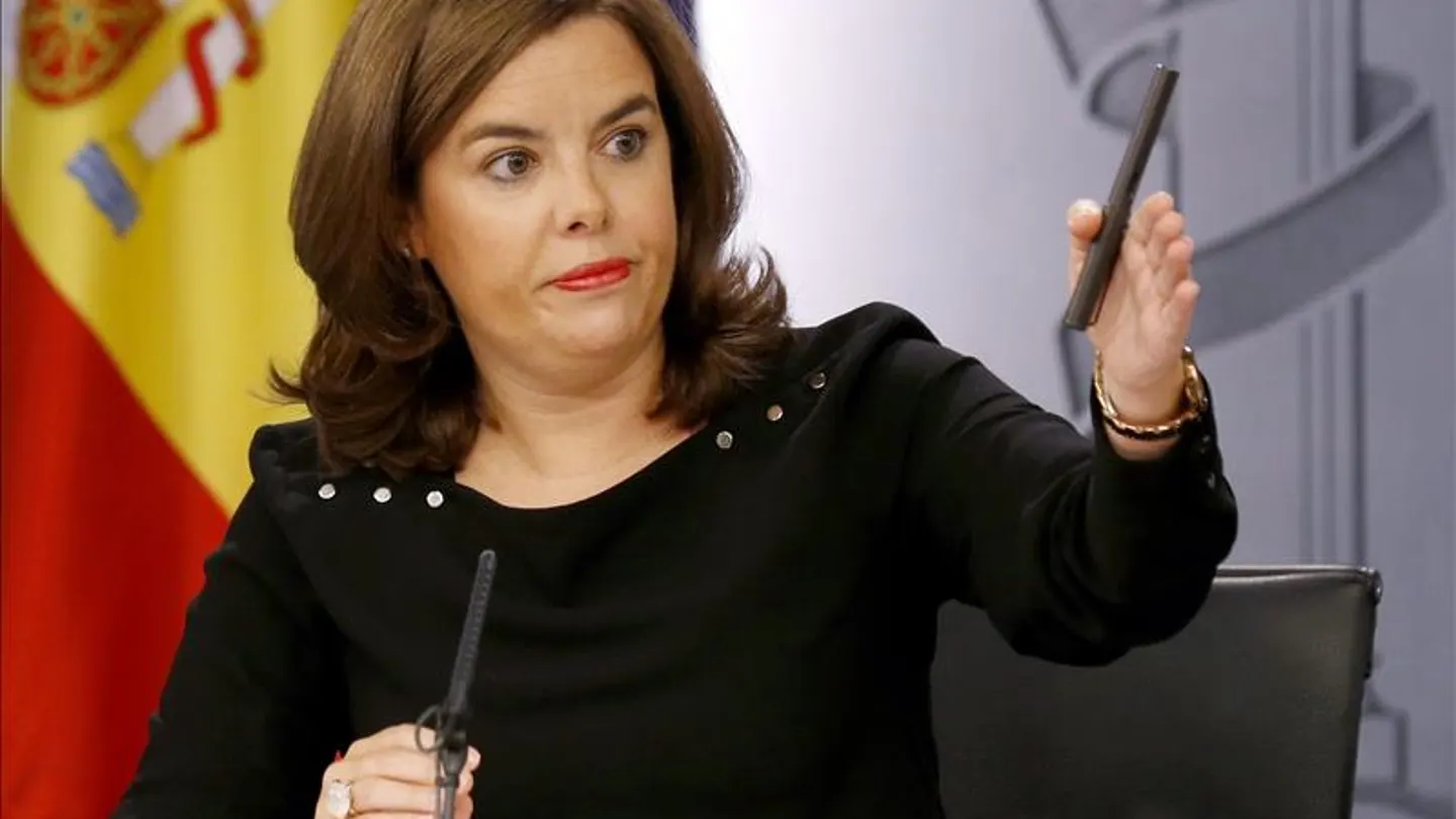 La vicepresidenta del Gobierno, Soraya Sáenz de Santamaría La vicepresidenta del Gobierno, Soraya Sáenz de Santamaría