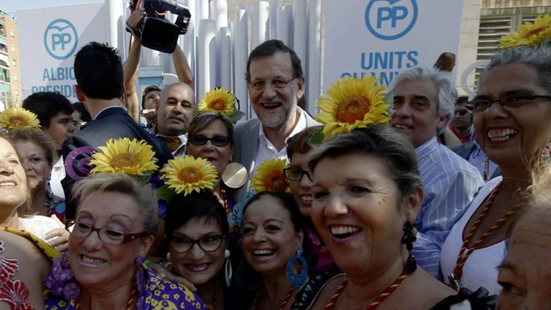 Rajoy, durante el acto en Badalona