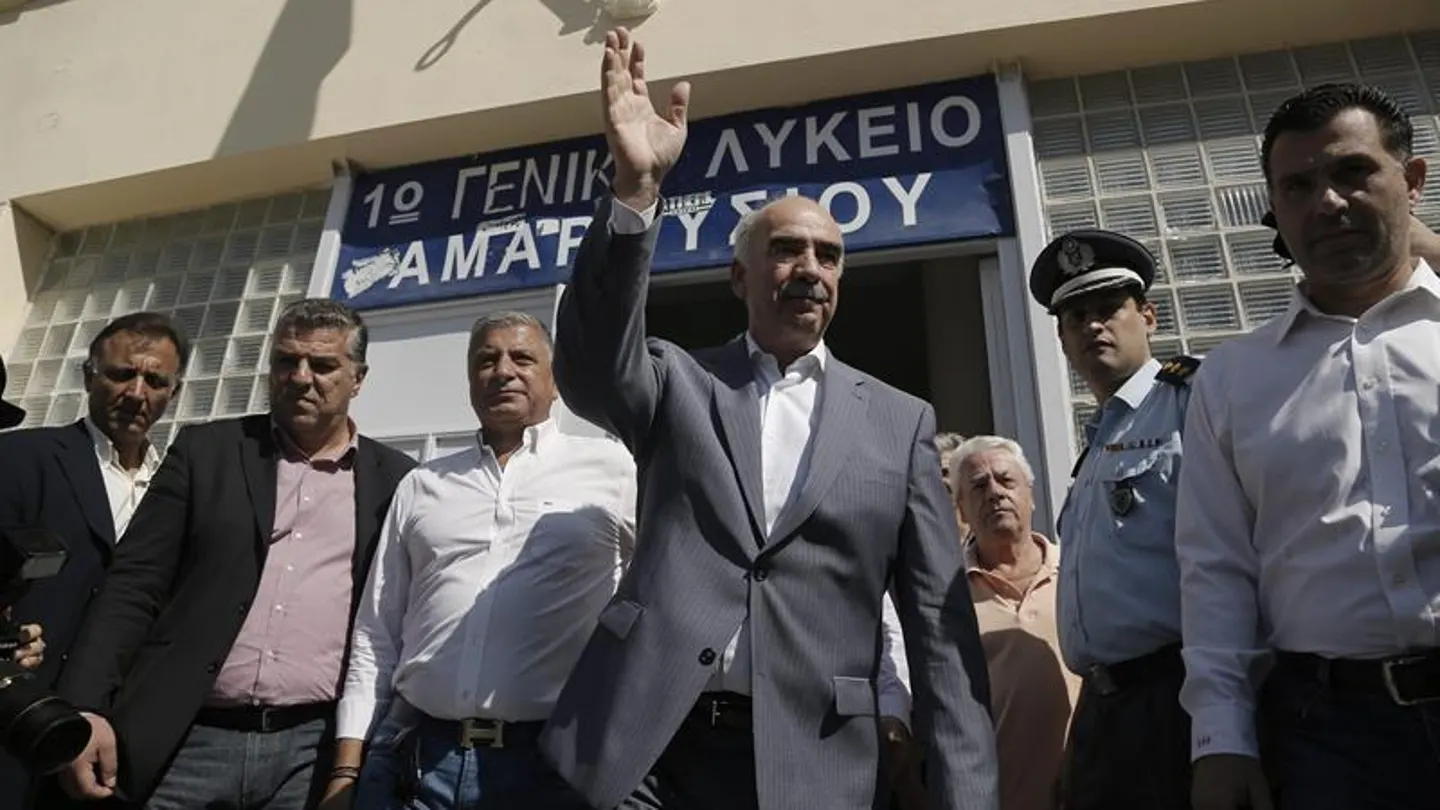 El líder de la oposición Nueva Democracia, Vangelis Meimarakis El líder de la oposición Nueva Democracia, Vangelis Meimarakis