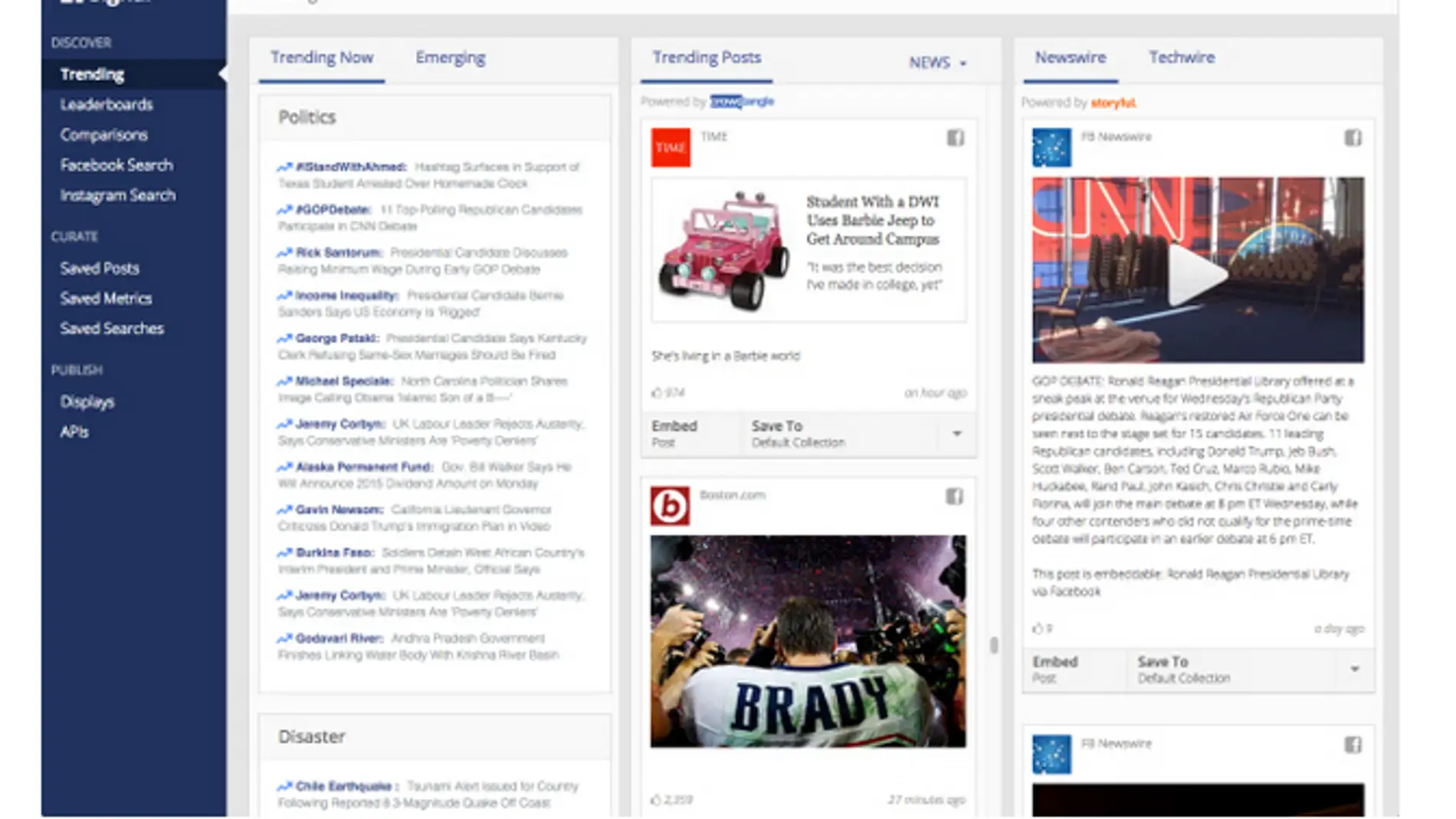 Signal, o los temas más comentados en Facebook