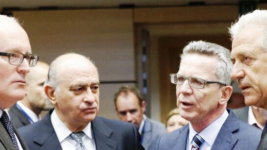 Reuni&oacute;n de ministros del Interior y Justicia de la UE para tratar el reparto de refugiados