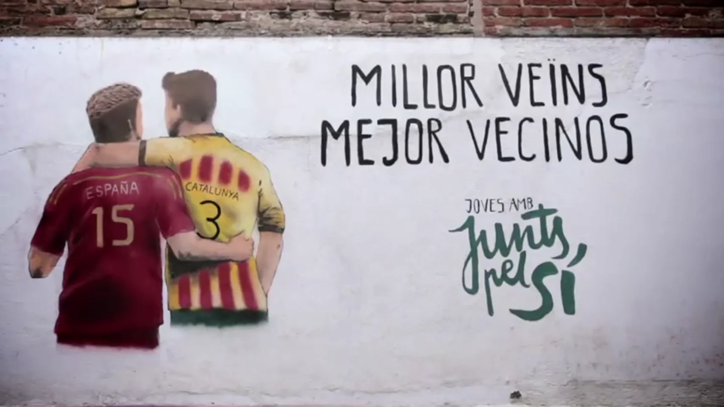 La imagen de la capaña de Junts pel Sí La imagen de la capaña de Junts pel Sí