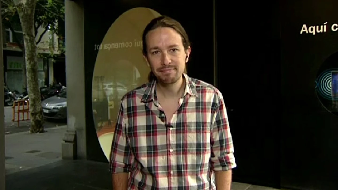 Pablo Iglesias, secretario general de Podemos, durante una entrevista en Espejo Público Pablo Iglesias, secretario general de Podemos, durante una entrevista en Espejo Público