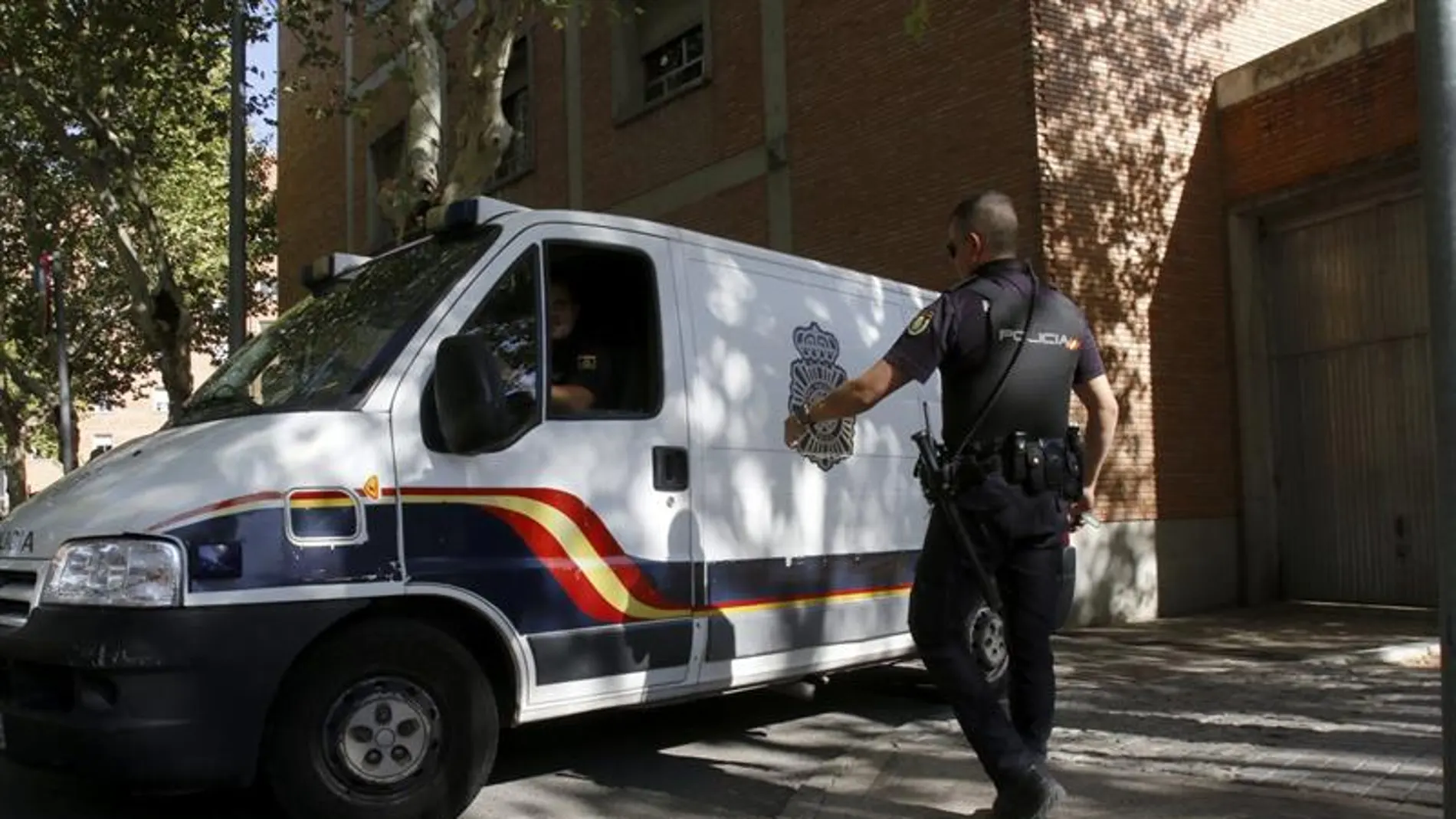 Un furgón policial en Córdoba